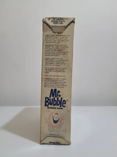 1970s Mr Bubble Bath Soap Box Empty - photo 4