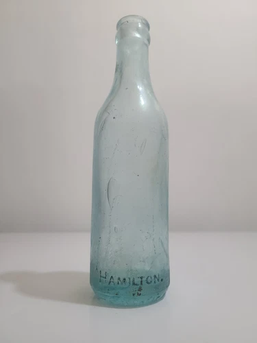 RARE 1900s Cummer&sons Blue Glass Bottle Hamilton Ont. - photo 2
