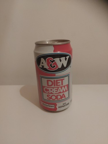 Rare Vintage A&w Diet Cream Soda Can(Made In Canada)