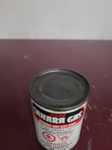 RARE 1950 Siloo Sahara Gas Treatment Can NOS Full - photo 4