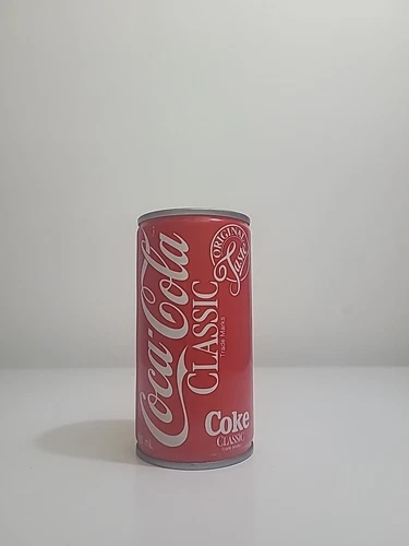 Empty 1980s 280 Ml Coke Classic Soda Can - photo 3