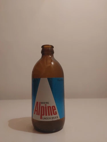 Vintage Alpine Stubby Lager Beer Bottle