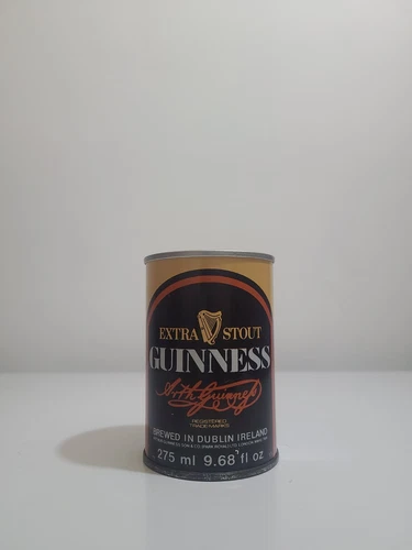 RARE Vintage 1970s Guinness Extra Stout Beer Can Pull Top