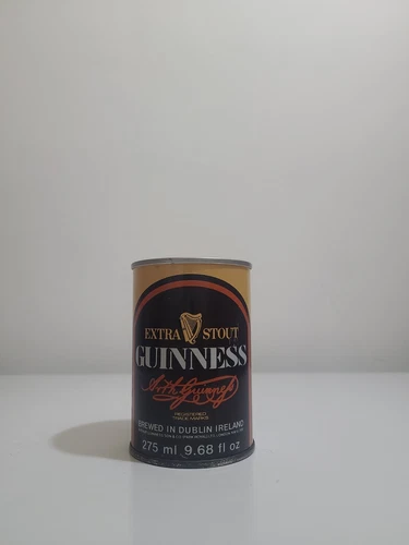 RARE Vintage 1970s Guinness Extra Stout Beer Can Pull Top - photo 2