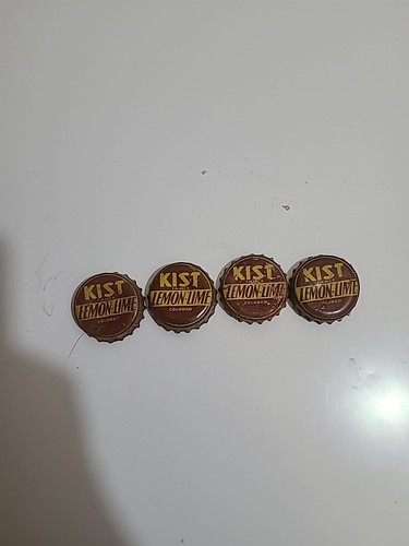 RARE Antique 1920s Kist Soda Bottle Caps Lot Of 4
