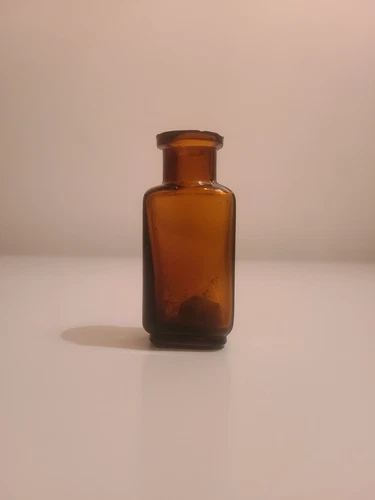 Antique Mini 1900 Pill Bottle With Original Cork - photo 2