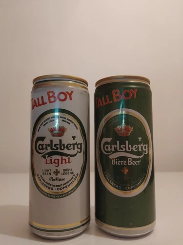 2 Vintage Carlsberg Tallboy Cans