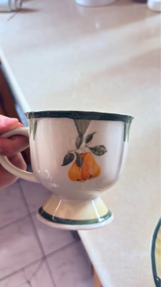 4 Antique Cup and Bowl Set - photo 5