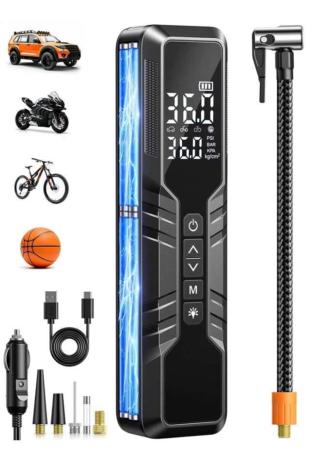 (New) Tire Inflator Portable Air Compressor - 150PSI Cordless