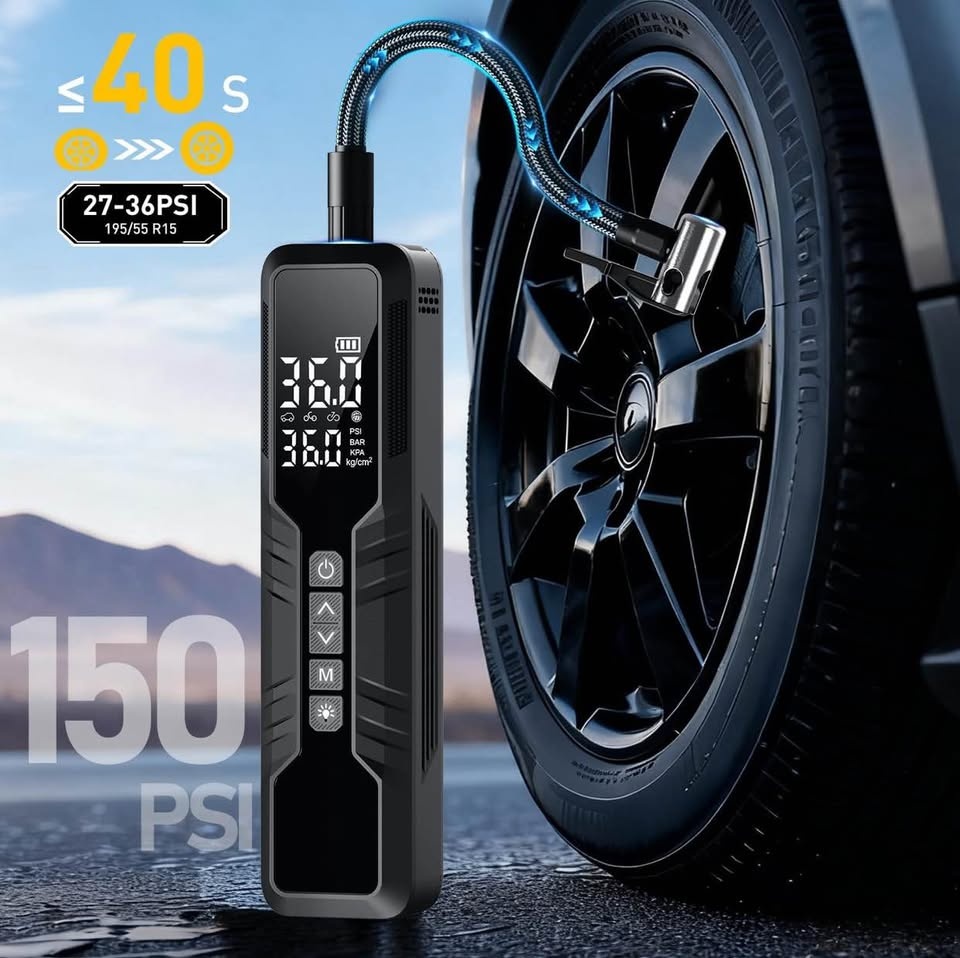 (New) Tire Inflator Portable Air Compressor - 150PSI Cordless - photo 2