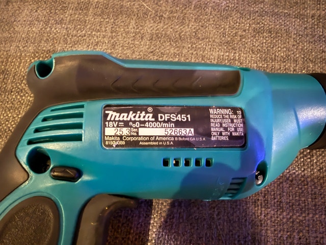 Makita DFS451Z Cordless Drywall Screwdriver - Tool Only - photo 2