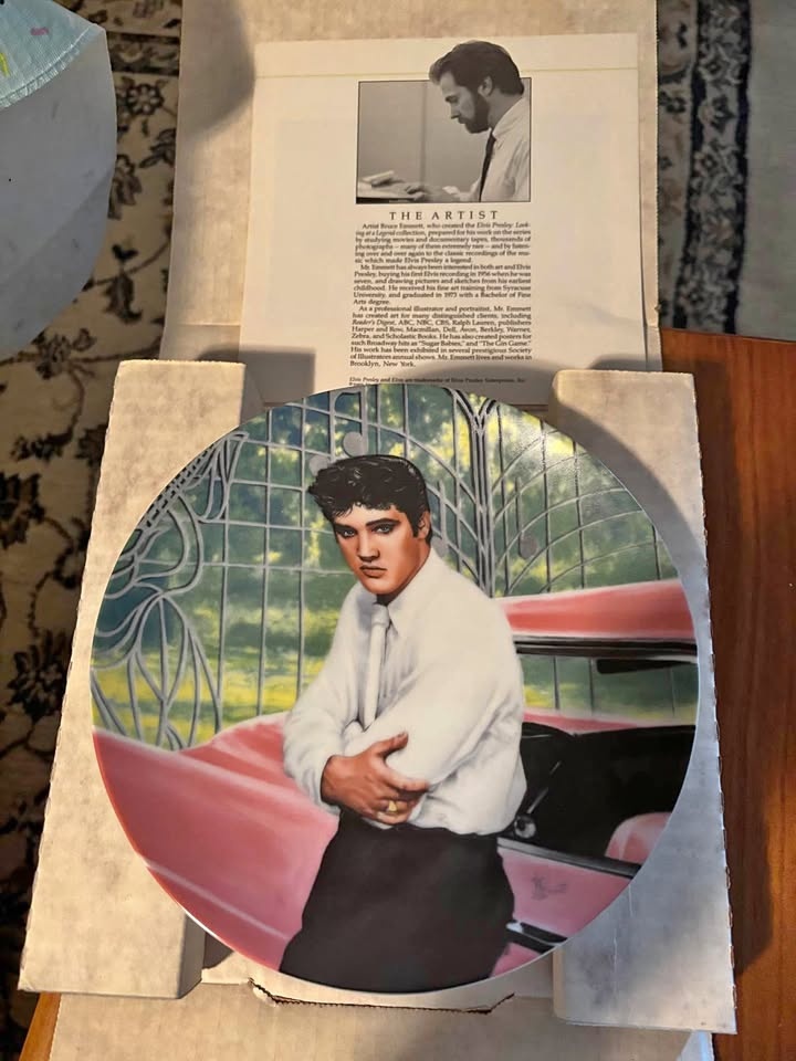 Elvis collectable plate