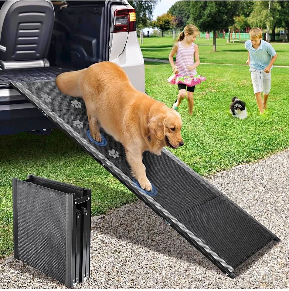 Dog Ramp, Folding Dog Ramp with Anti-Slip Surface