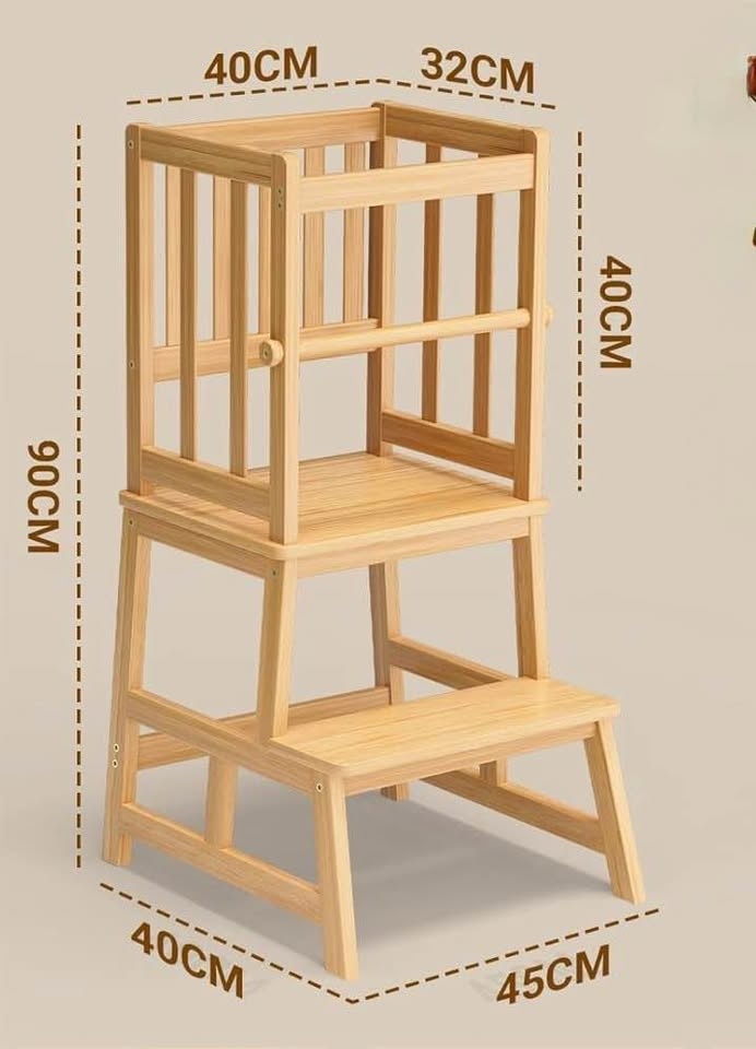 COSYLAND Kitchen Nursery Step Stool for Kids - photo 2