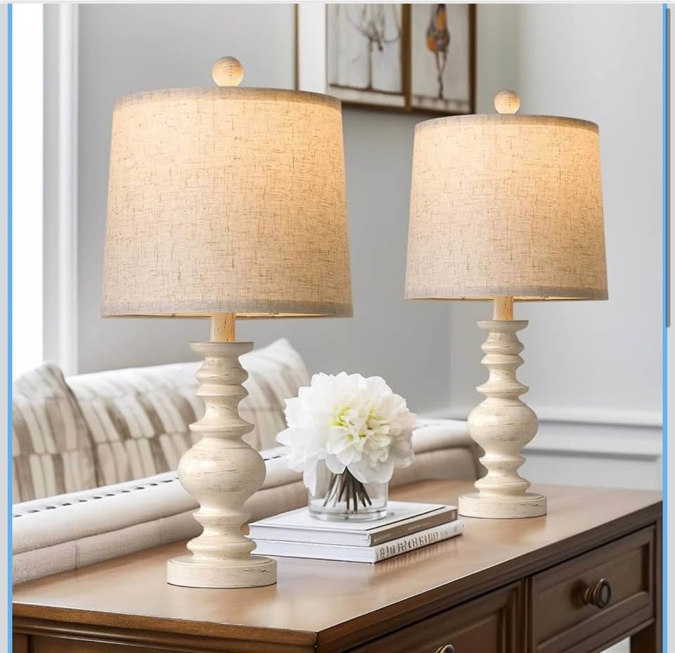 BOBOMOMO Rustic Table Lamp Set of 2 - photo 2