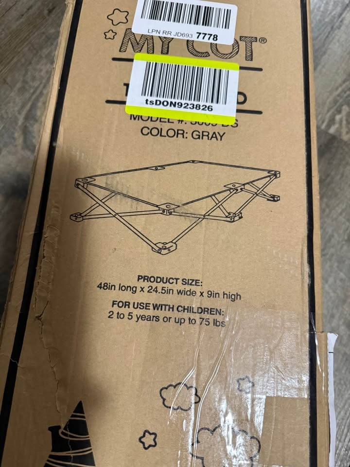 Regalo My Cot Pals Small Single Portable Toddler Bed Gray - photo 4