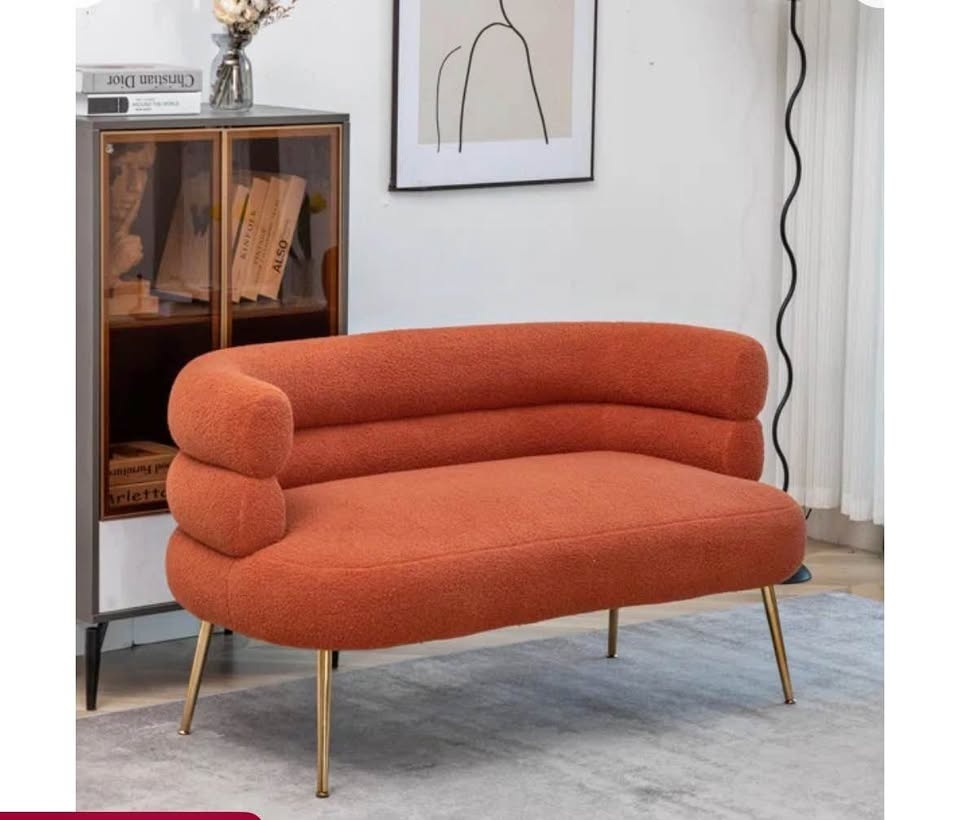Loveseat burnt orange