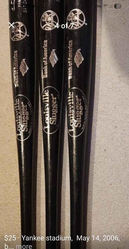 Commemorative bats featuring Gary sheffield's signature - photo 3