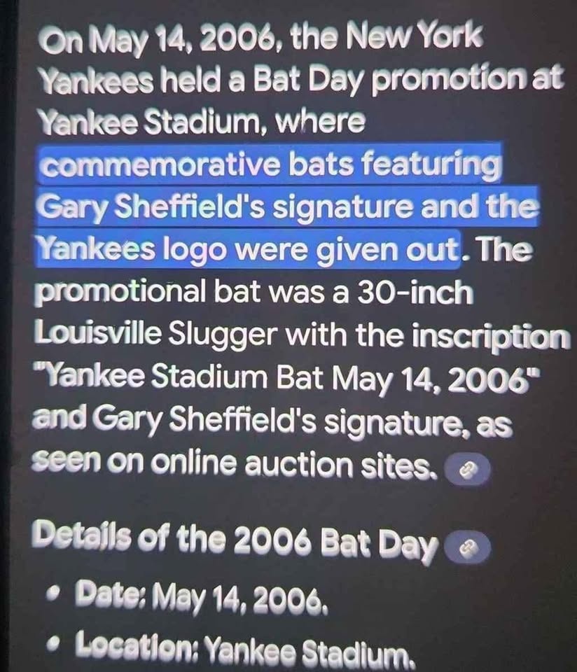 Commemorative bats featuring Gary sheffield's signature - photo 5