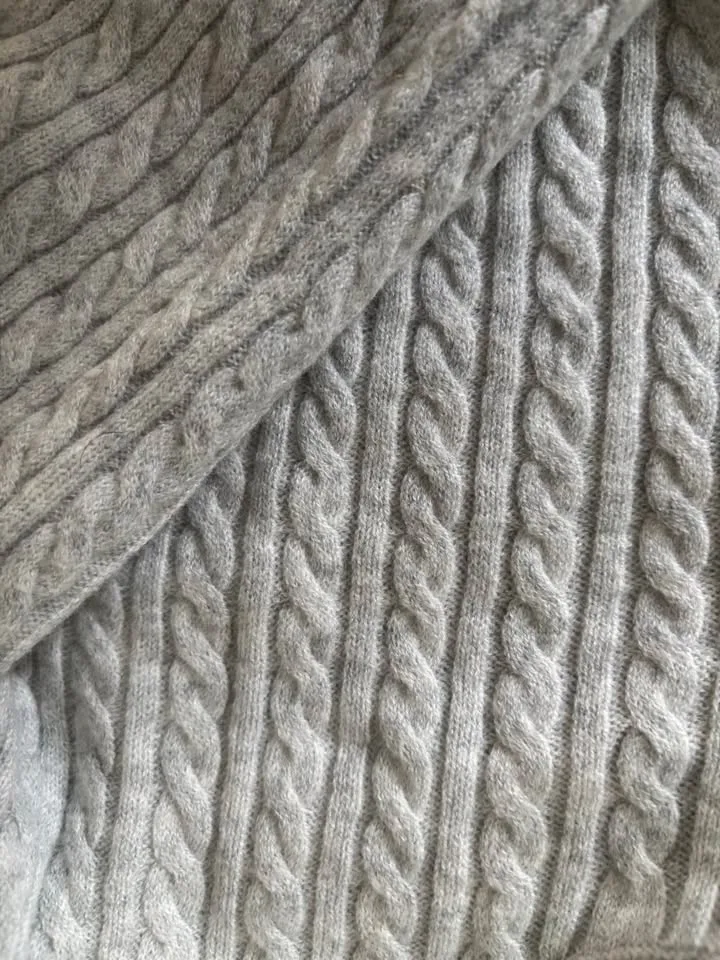 Knit cropped cardigan button up image indicator(2)