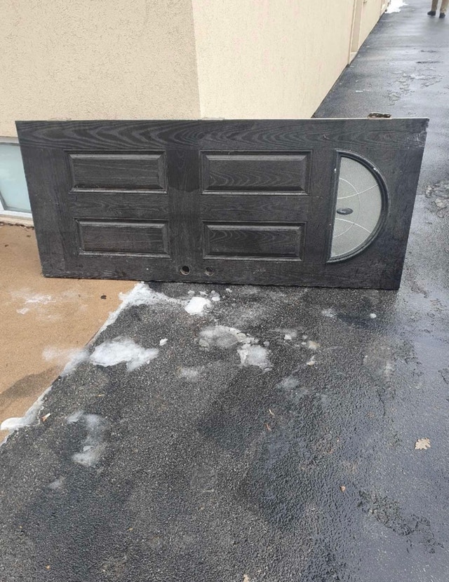 Solid core exterior door