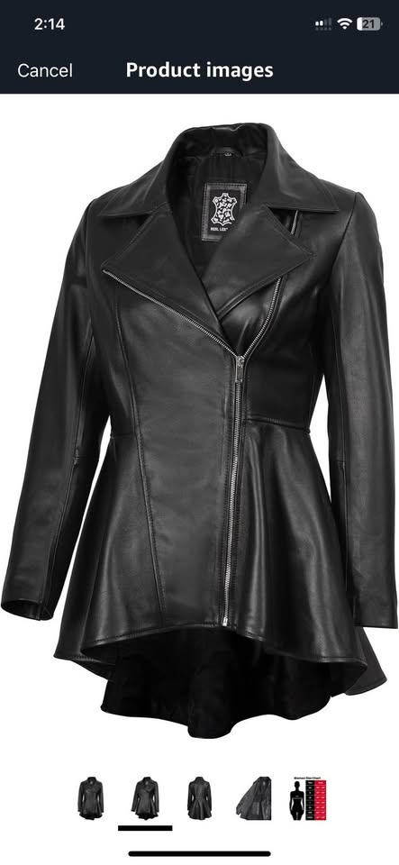 New XL  Trendy Womens Real Leather Jacket - photo 2