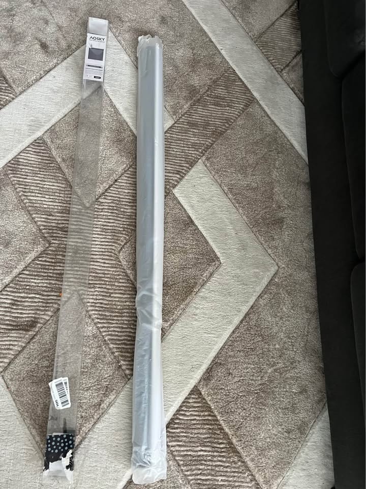 AOSKY Cordless Roller Shade – 55” W x 72” H – Grey – New - photo 2
