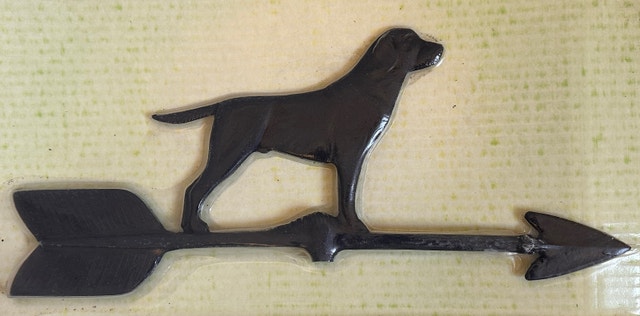 Vintage 24" Aluminum Weather Vane • Dog Design - photo 2