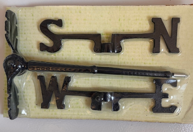 Vintage 24" Aluminum Weather Vane • Dog Design - photo 3