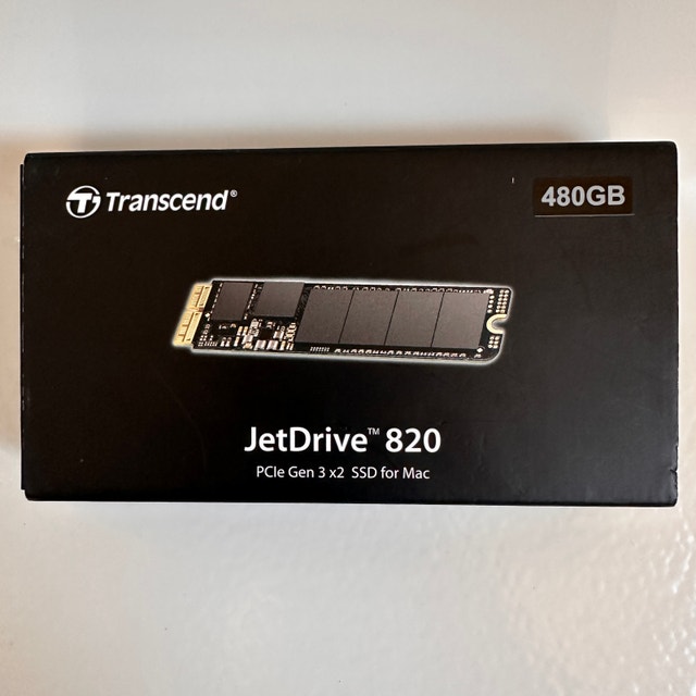Transcend JetDrive 820 – 480GB PCIe SSD for Mac
