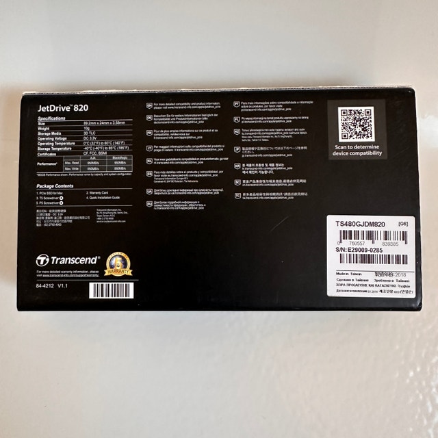 Transcend JetDrive 820 – 480GB PCIe SSD for Mac - photo 2