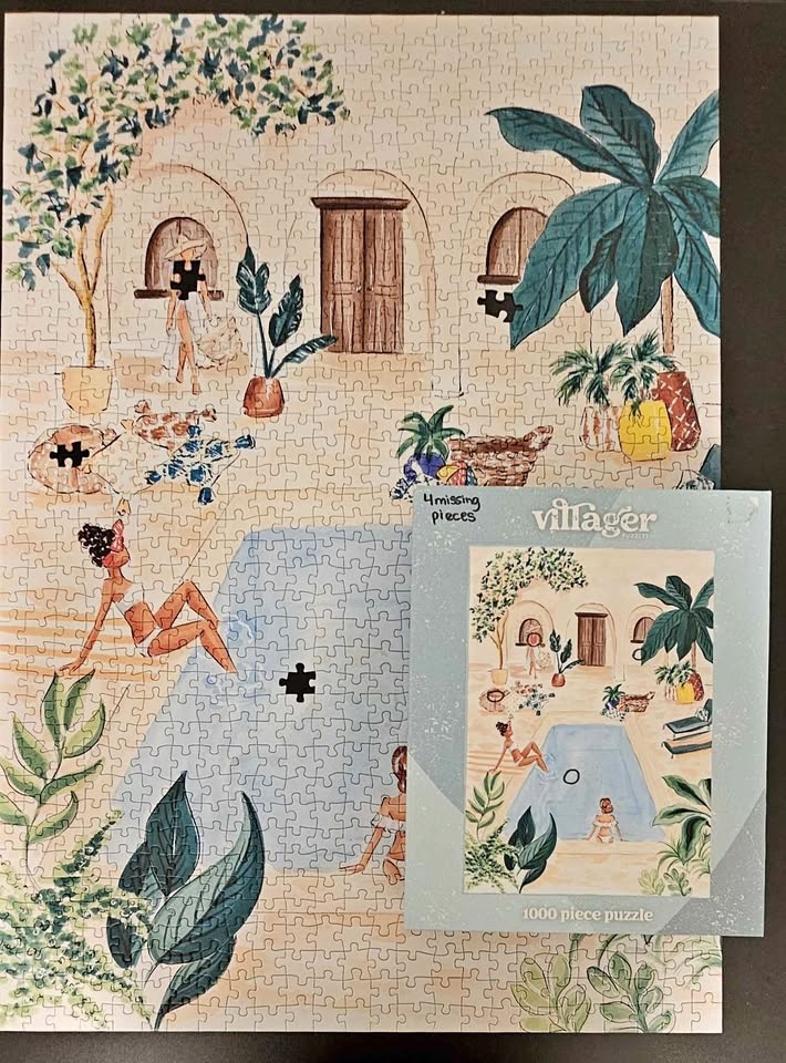 Villager Jigsaw Puzzle - incomplete