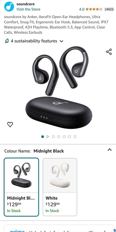 Anker Soundcore Aerofit open ear earbuds headset - photo 4