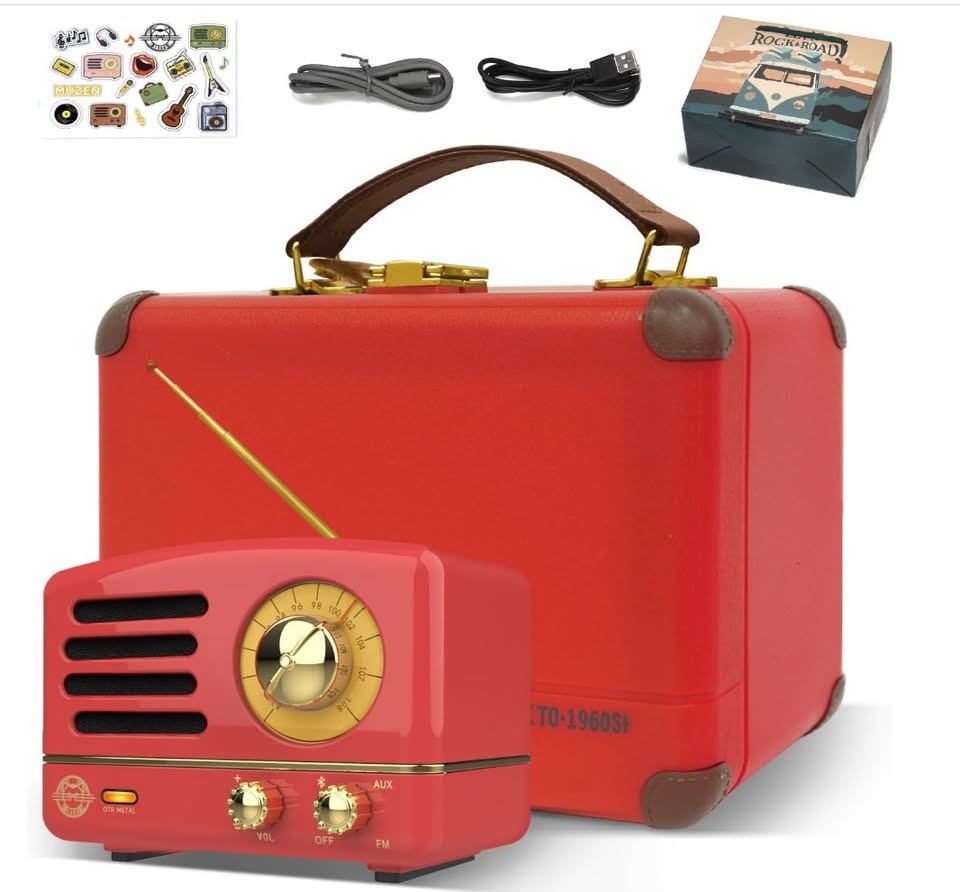 Muzen Portable Bluetooth Speaker - Red - photo 2