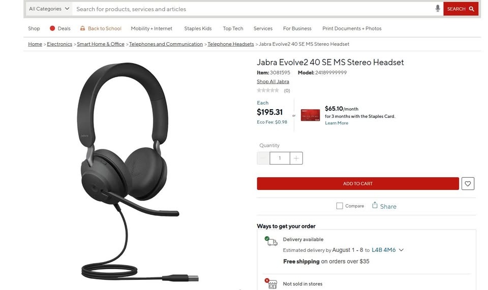 Jabra Evolve 2 40 SE MS Stereo Headset - photo 2