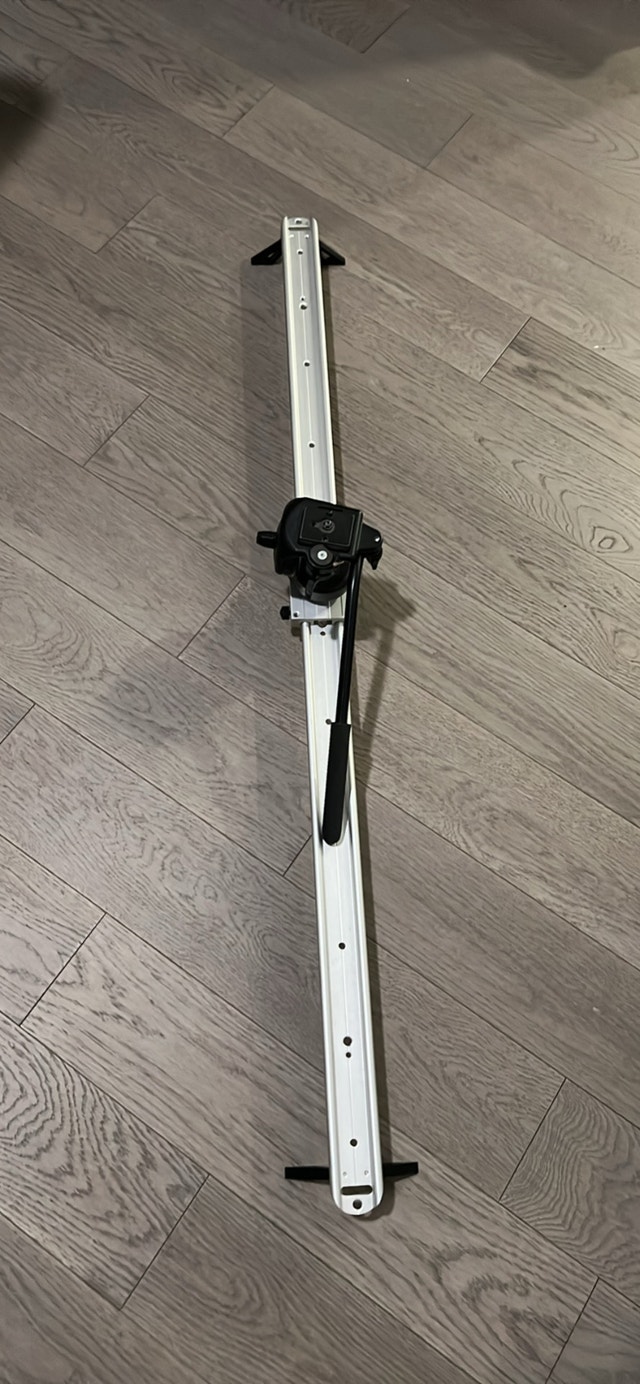 Opteka Camera Slider + Manfrotto 128RC Fluid Head