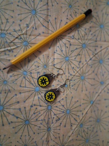 Mini Beaded Earrings