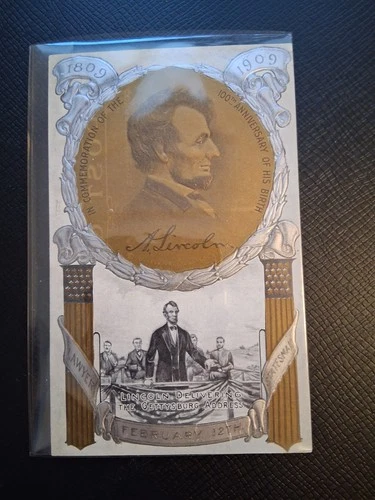 Vintage Postcard Abraham Lincoln 100th anniversary