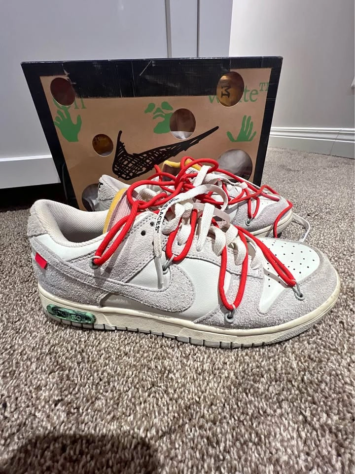 Nike Dunk Low Off White Lot 33 Size 10