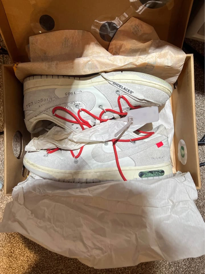 Nike Dunk Low Off White Lot 33 Size 10 - photo 2