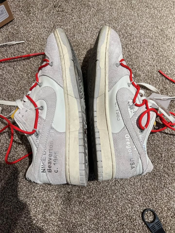 Nike Dunk Low Off White Lot 33 Size 10 - photo 3