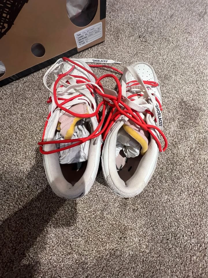 Nike Dunk Low Off White Lot 33 Size 10 - photo 4