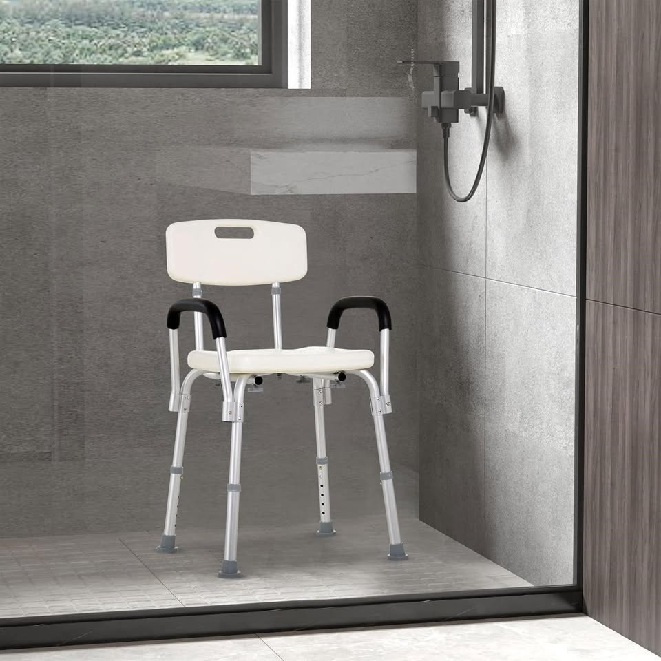 Adjustable Medical Shower Chair with Back (Seniors) 🥕 - photo 3