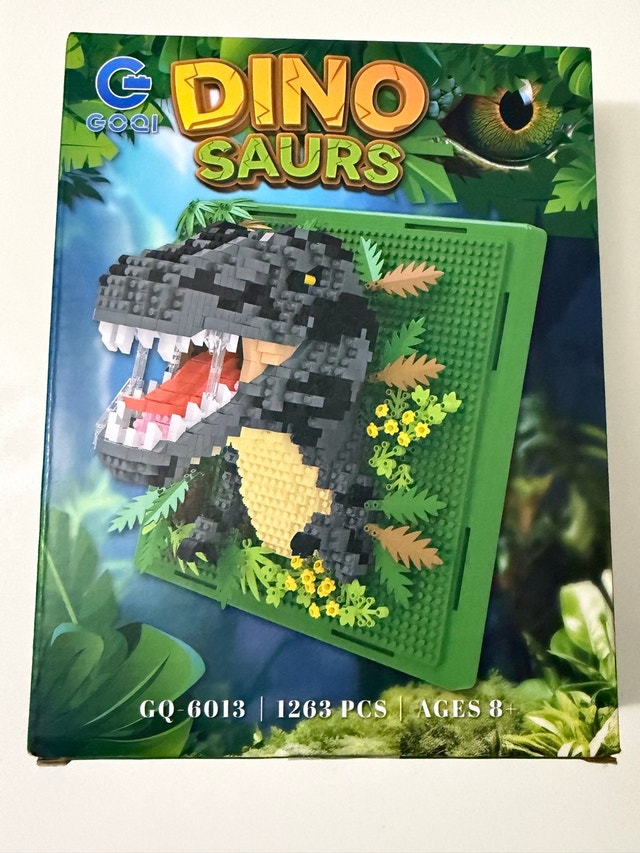 Dinosaur Building Block Wall Art