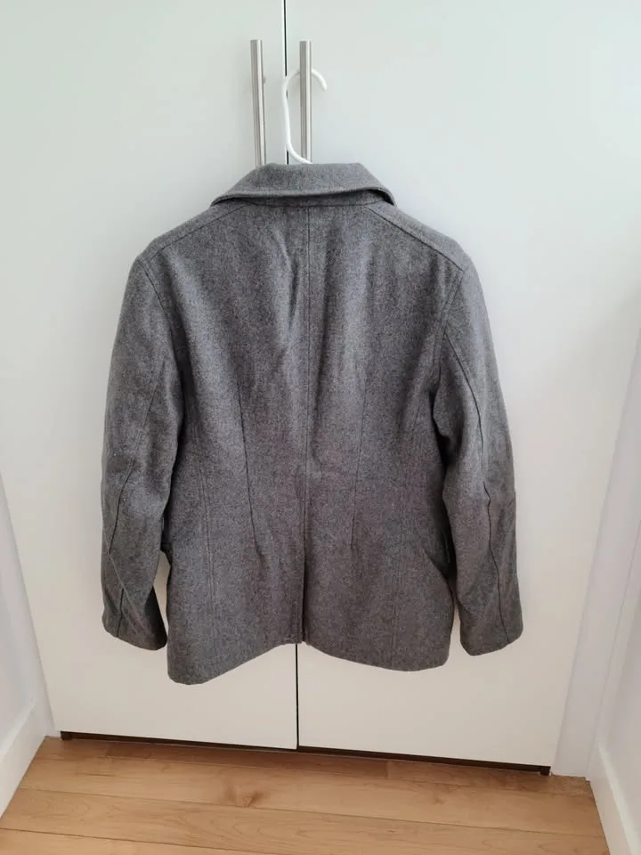 Ben Sherman Gray Wool Blend Coat/Jacket - Size Small image indicator(2)