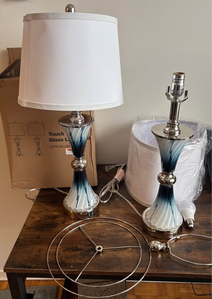 Hamucd glass 2 set lamps - photo 3