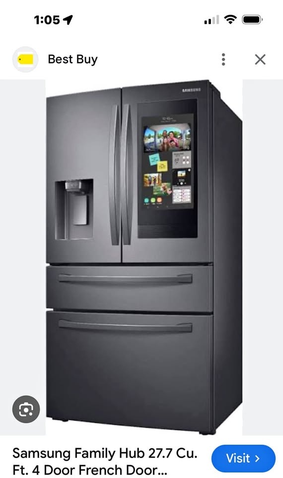 Samsung Family Hub Fridge Black Stainless - photo 3