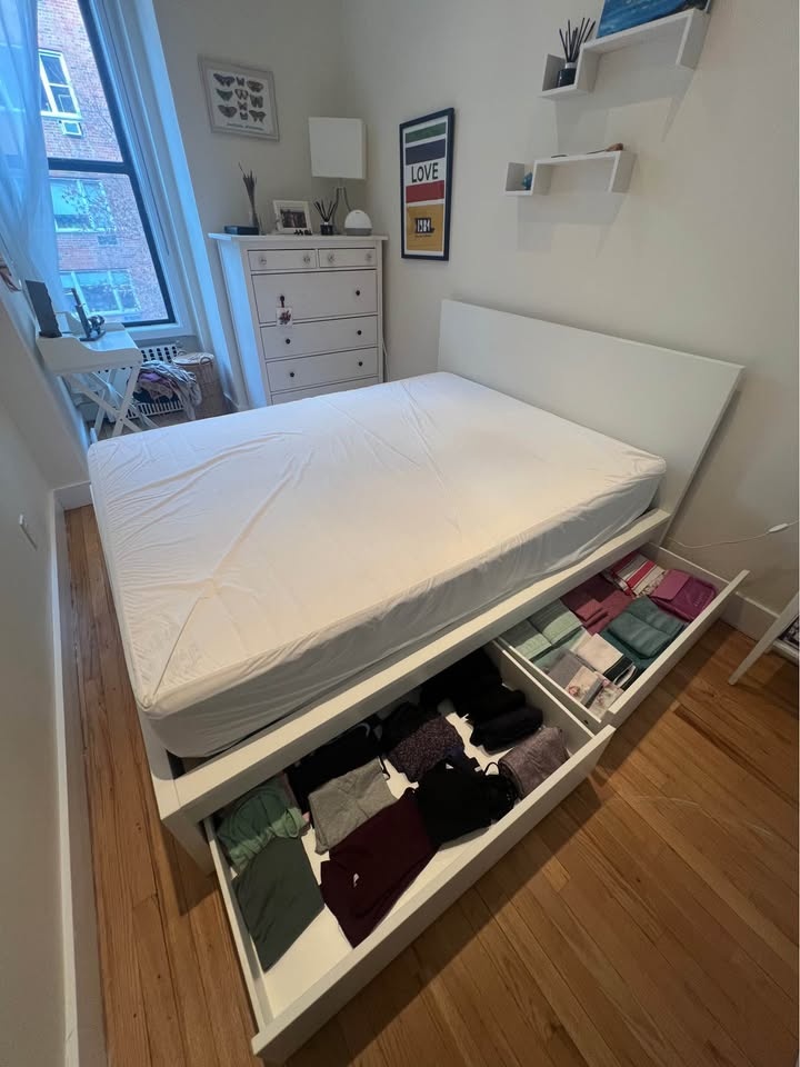 MALM (IKEA) Queen Bed + Storage - photo 3