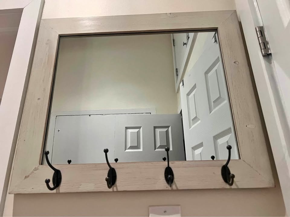 Entryway Mirror with 4 hooks (Wayfair)