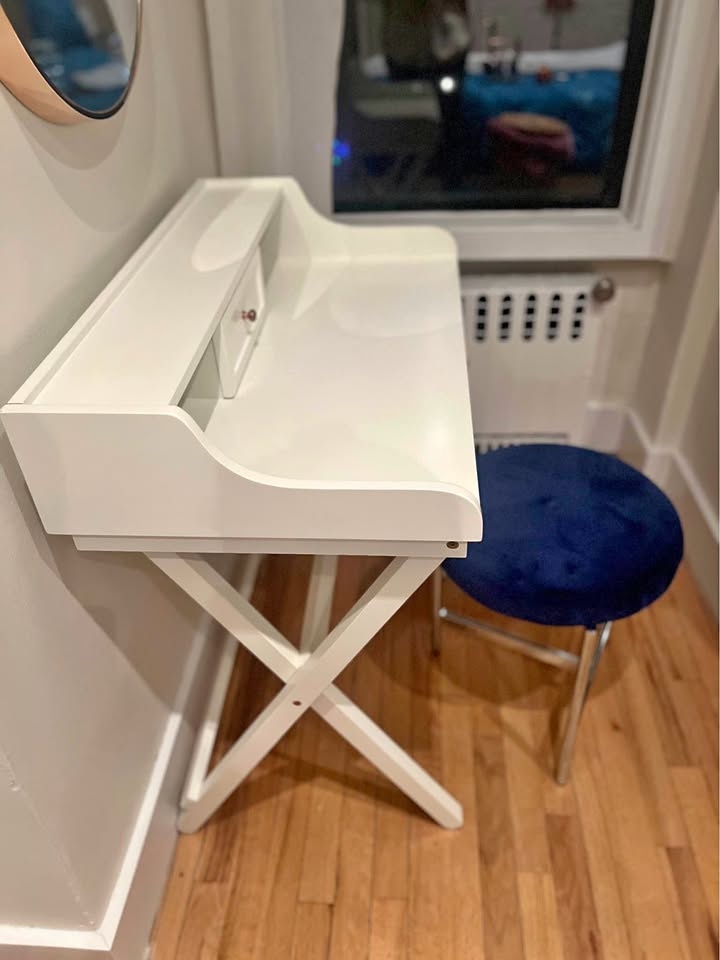 Solid Wood Folding Desk 28’’ (white - Wayfair)